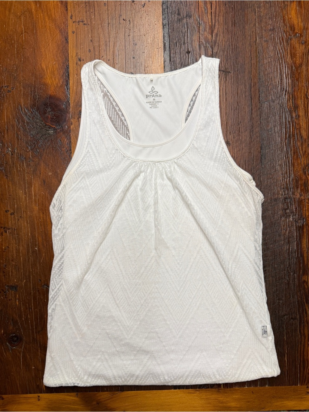 Prana white tank top